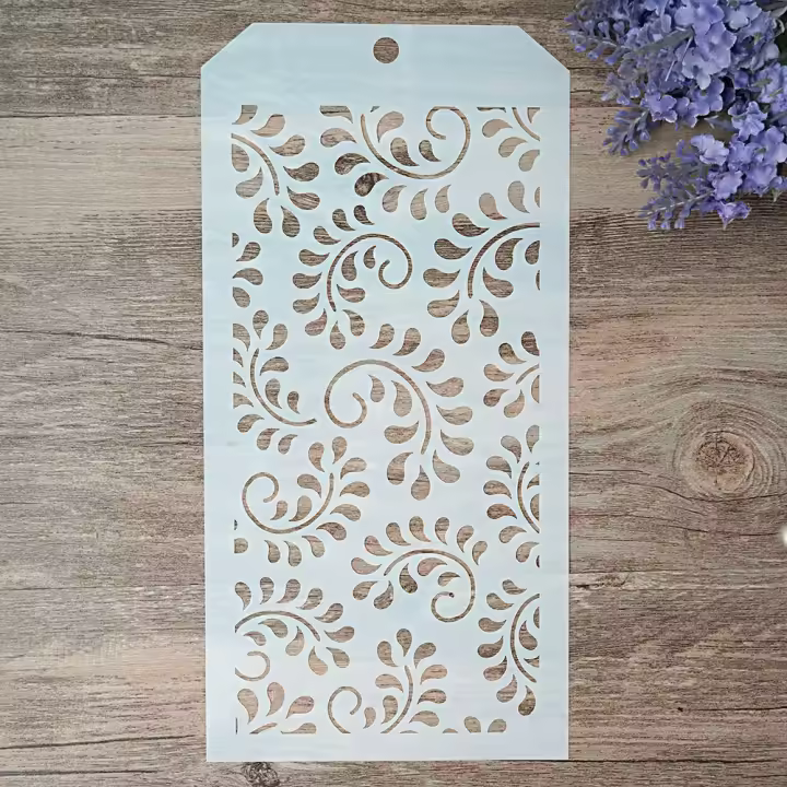 Stencil De Manualidades DIY 12*24 Cm Para Pintura Scrapbooking Estampado Álbum Decorativo Embossing Papel Tarjetas Plástico - 1