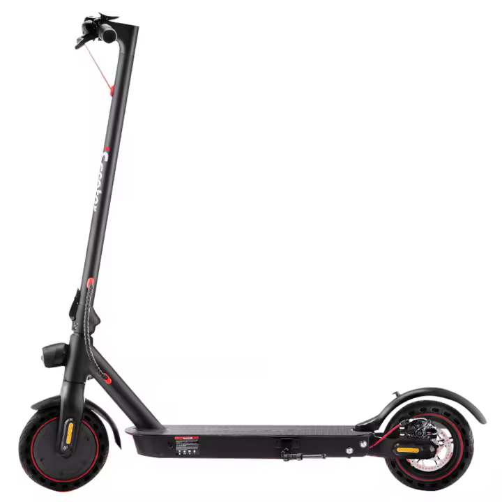 Scooter eléctrico plegable iScooter i9 Pro con neumático de panal de 8.5 pulgadas, motor de 350 W, batería de 7.5 Ah, velocidad máxima de 30 km/h - Negro - 1