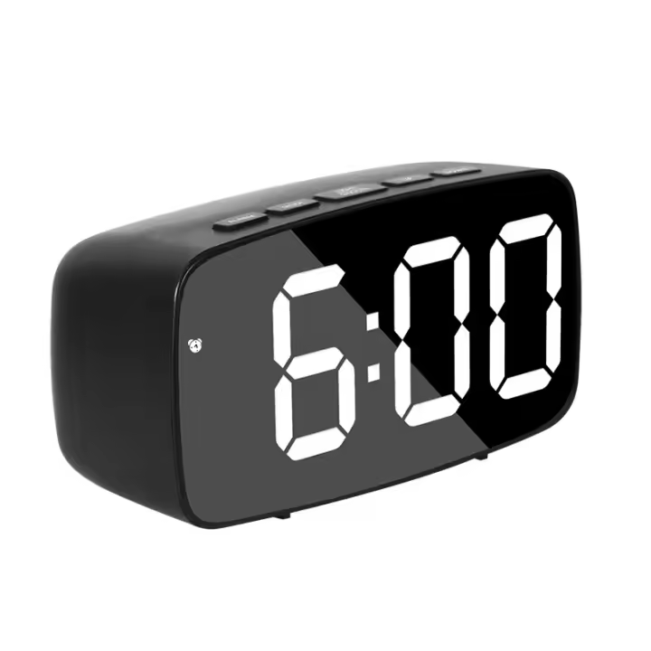 Reloj Despertador Electrónico LED de Doble Uso, Reloj de Estilo Minimalista con Batería recargable - 1