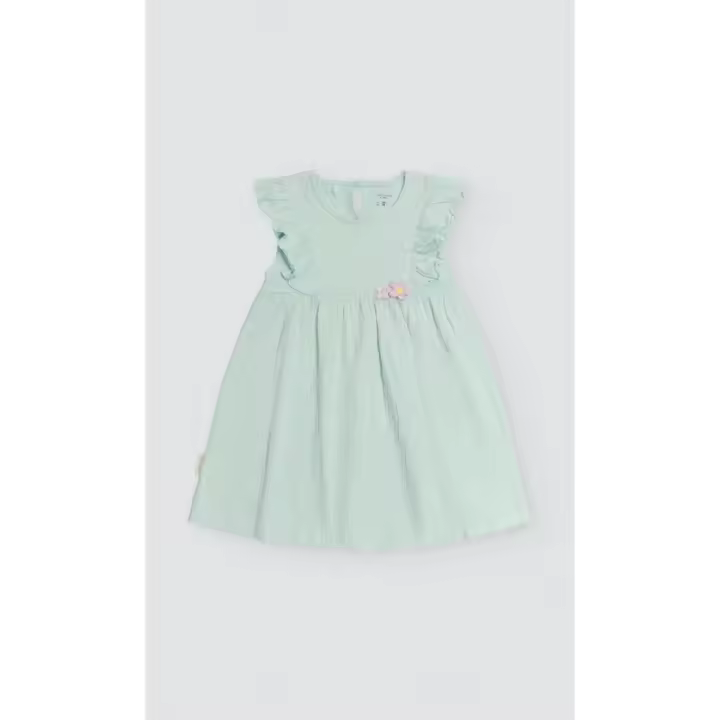 Vestido verde para bebé recién nacido y niña - Ysabel Mora, ropa de calidad para los más pequeños - 1
