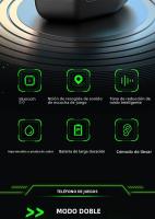 Auriculares Bluetooth Inalámbricos Para Esports Y Música Estilo In-ear Compatible Con Android Y Apple Con Micrófono Y Control De Volumen - details 1