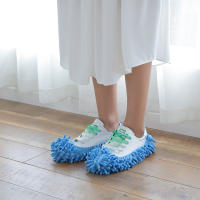Cubiertas Para Zapatos Multi Función Limpiador De Piso Microfibra Lavable Calzado Con Mopa Y Aspiradora Cubierta Para Pies - details 5