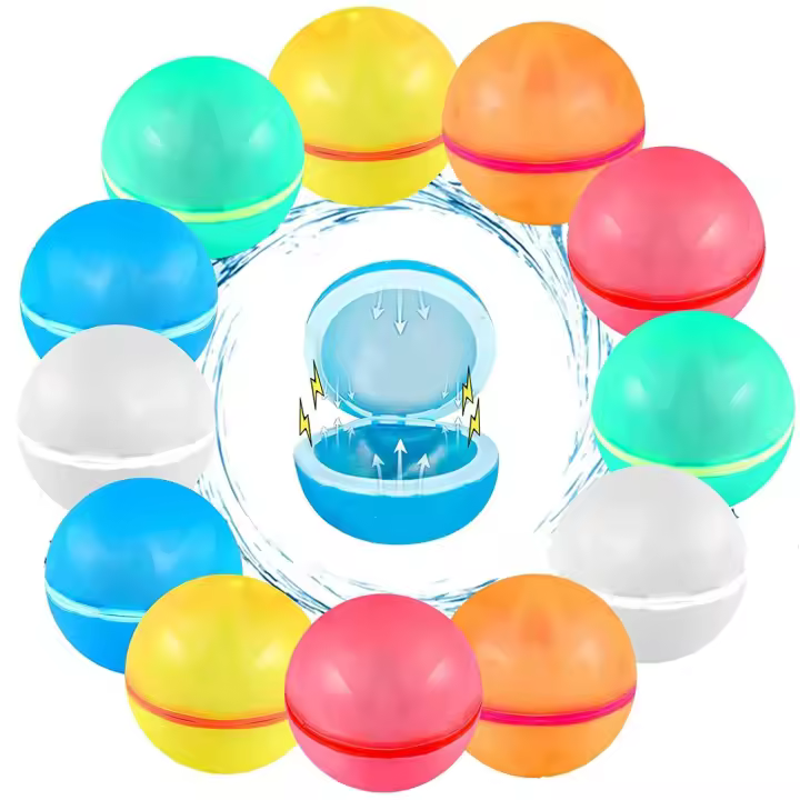 Globos de Agua reutilizables magnéticos, Juguetes de Agua de Verano para niños, Bola de Agua antisalpicadas de silicona, piscina de Verano al Aire Libre - 1