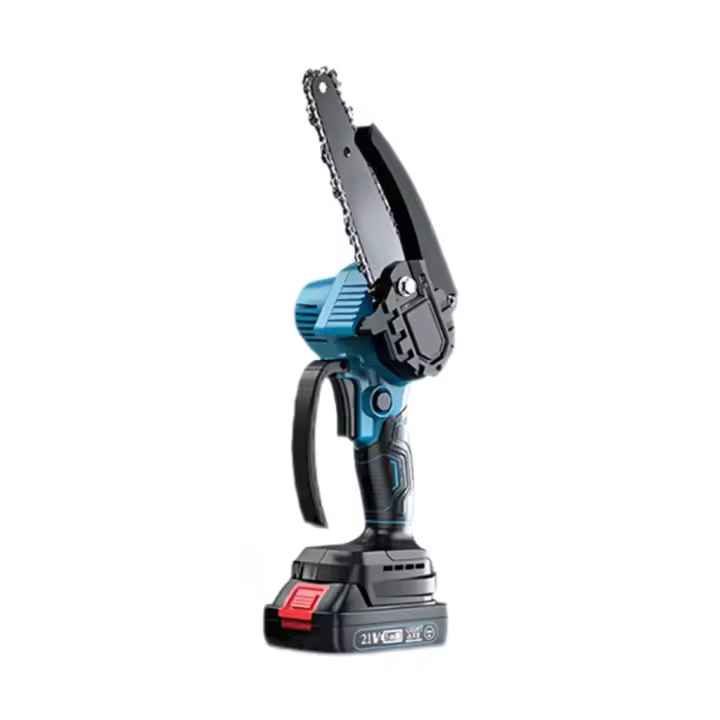 Motosierra eléctrica portátil de 3000 W para cortar madera, herramienta eléctrica compatible con batería Makita, motosierra eléctrica inalámbrica de 6 pulgadas, motosierra de mano para podar jardines - 1