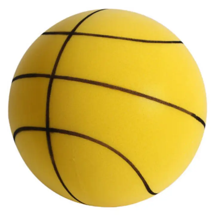 Baloncesto Silencioso De Esponja Diámetro 21/18cm Juguete Deportivo Para Niños Y Bebés Bounce Silencioso Interior Y Exterior - 1