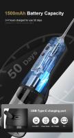 Irrigadores Dental Bucal Portatil Inalámbrico Profesional con 4 Boquillas 4 Modos 260 ML, IPX7 Impermeable, Irrigador Bucal Electrico de Viaje y Familia para Viajar y Uso Doméstico,USB Recargable Para Limpieza de Dientes ,Limpieza bucal - details 7