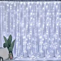Luz De Encaje LED Para Cortina 6M 8 Modos Decoración De Año Nuevo Fiesta Navidad Boda Y Hogar Guirnalda De Farolillos Navideños - details 12