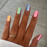 24Pcs Uñas Postizas De Ballet Blancas Con Gradiente Full Cover Art Nails Presión En Uñas Artificiales Acrílicas Removibles Para Fiesta - details 12