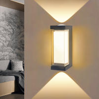 Lámpara De Pared LED Interior ABS Negra Moda Sencilla Iluminación Interior Para Dormitorio Sala De Estar Pasillo Luz De Techo - details 4