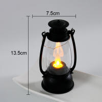Lámpara De Mesa Calcifer Sin Flama Para La Noche Decorativa Anime Retro De Halloween Candelabro Keroseno Para Dormitorio - details 13