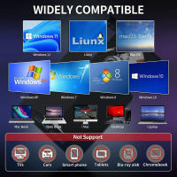 Leer Y Grabar DVD RW CD Externo 7-en-1 USB 3.0 Tipo-C Para PC Portátil Y Escritorio IMacs Drive Óptico Compatibilidad SATA - details 3