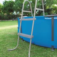 Bestway Escalera para Piscina Elevada Seguridad Accesorio Dimensiones 84 cm (2 Peldaños), 122 cm (4 Peldaños) - details 0