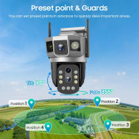 Cámara IP Inalámbrica WIFI 6K 12MP Con Lente Tríplice 10X Zoom Óptico CCTV Impermeable PTZ Seguridad Exterior Webcam Control Remoto - details 8