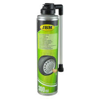 JBM 51814 SPRAY REPARA PINCHAZOS 300ML. Para arreglar el pinchazo en menos de un minuto sin necesidad de cambiar la rueda ni desmontarla. MÁS SEGURO Y MÁS RÁPIDO Capacidad: 300ml - details 0