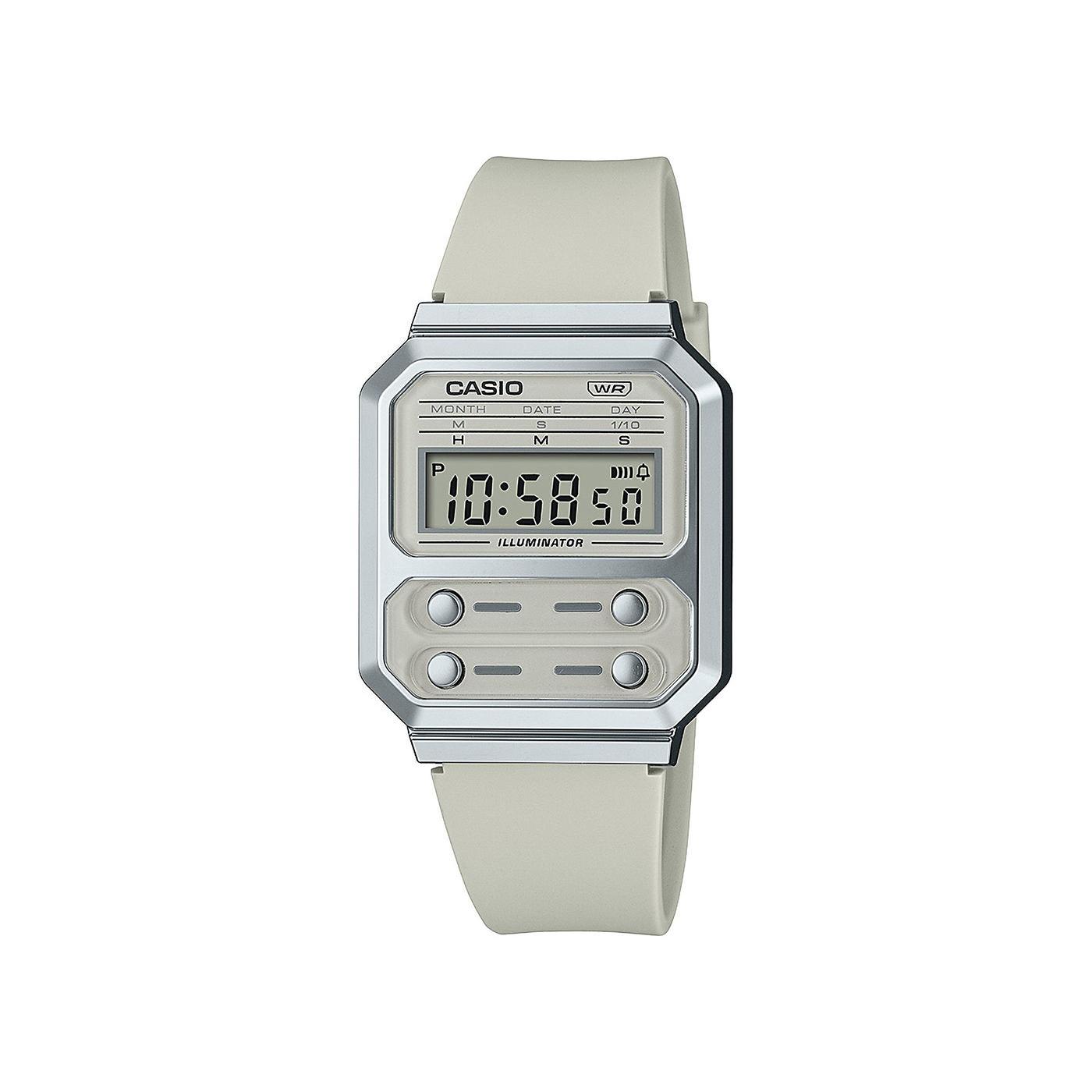 Casio Reloj Unisex Digital Cuarzo con Correa de Silicona A100WEF-8AEF