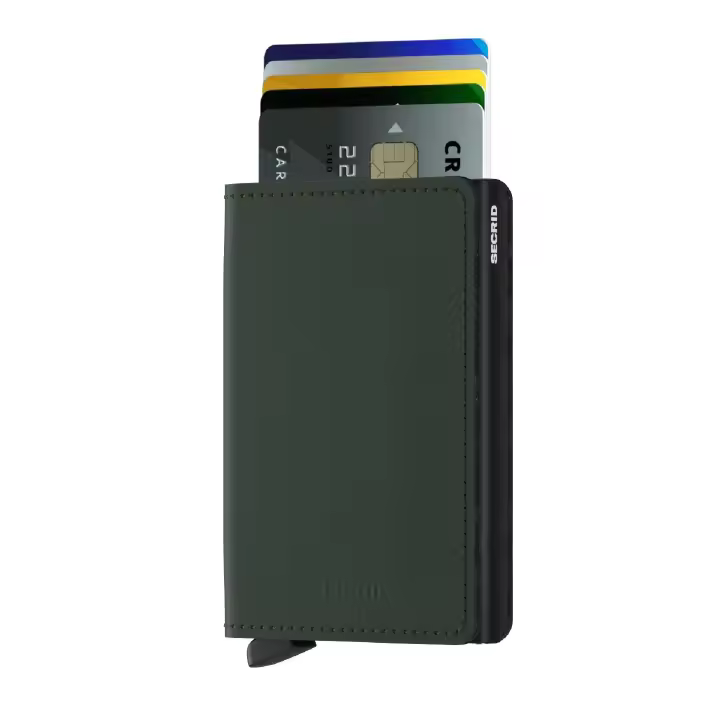 Cartera Secrid Slimwallet Matte Green Black - 1