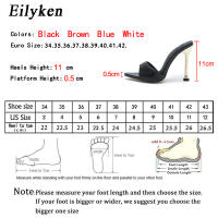 Eilyken Diseño Sandalias De Tacón Alto Para Mujer Mule Strange Women Flip Flops Con Punta Puntiaguda Zapatos De Fiesta - details 0