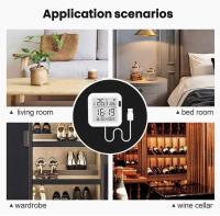 Sensor Inteligente De Temperatura Y Humedad Tuya WiFi Con Luz Trasera Compatible Con Alexa Google Assistant Para El Hogar Inteligente SmartLife - details 9