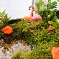 4pcs Decoraciones De Pato De Resina Rosa Para Jardín Patio Piscina Juego De Micro- Paisaje Mesa De Arena Exterior - details 13