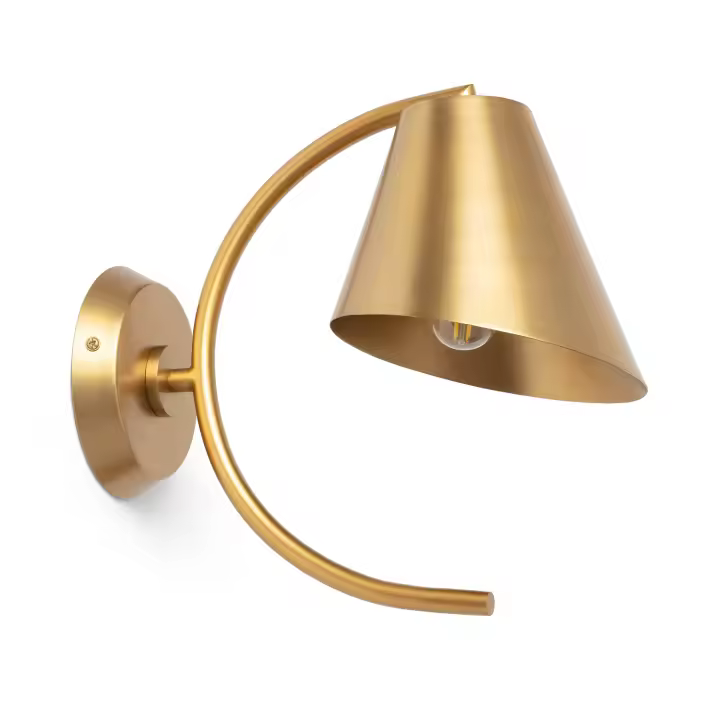 Ledkia Aplique de Pared Metal Edern Dorado - 1