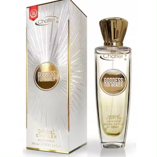 EAU DE PARFUM GODDES WOMAN 100ML------SUPERTOP VENTAS----MARCA CHATLER----DURACIÓN LARGA 8 HORAS----- Fragancia de 100 ml para chicas dulces y coquetas - 1