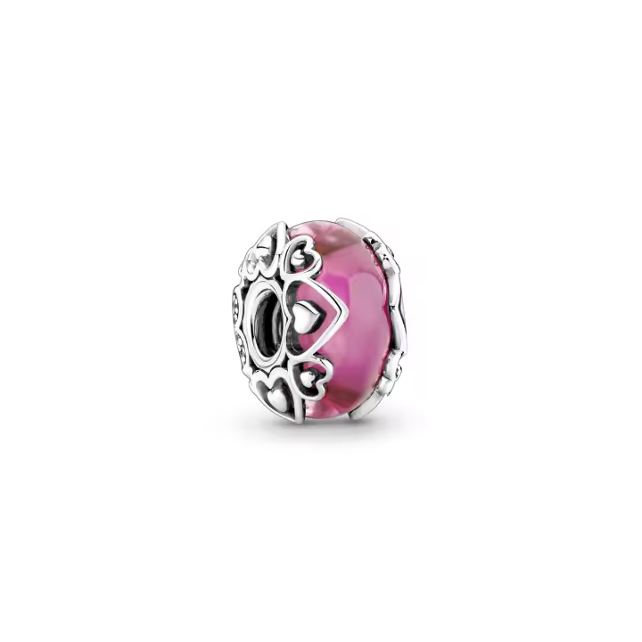 PANDORA Charm Murano Rosa Declara Tu Amor 791159C00 - 1