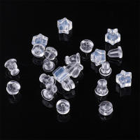 Sonda De Oído Transparente Estrella De Cinco Puntos Para DIY Hecha De Silicona Y Plástico Antialérgica Aproximadamente 50-200 Piezas - details 0