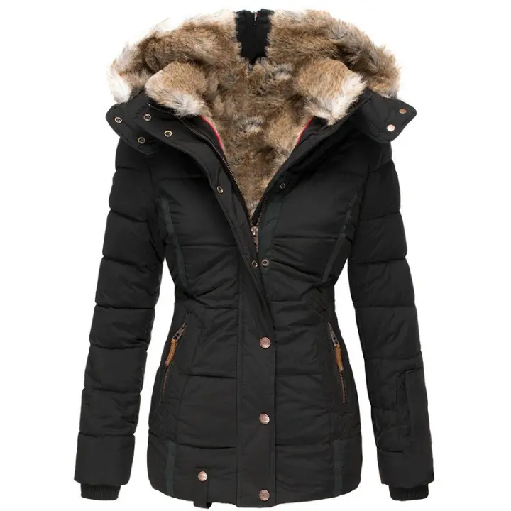 Chaqueta de franela polar de otoño para Mujer, camisas casuales a Cuadros con botones, Abrigo de manga Larga - 1