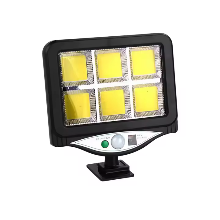 Mediawave Tienda mini faro con 128 LED panel solar con sensor de movimiento y control remoto - 1