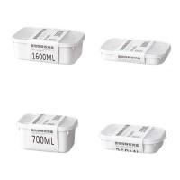 LUTODY - Juego de 4 recipientes herméticos de almacenamiento de alimentos Sin BPA, apilables, aptos para microondas, nevera y congelador - details 0
