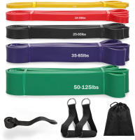 ALLINLIFE Bandas Elasticas Musculacion[Set of 5 Or 8], Gomas Elasticas Musculacion Cintas Elasticas Musculacion con Bolsa de Transporte para Entrenar Powerlifting Fitness Yoga - details 2