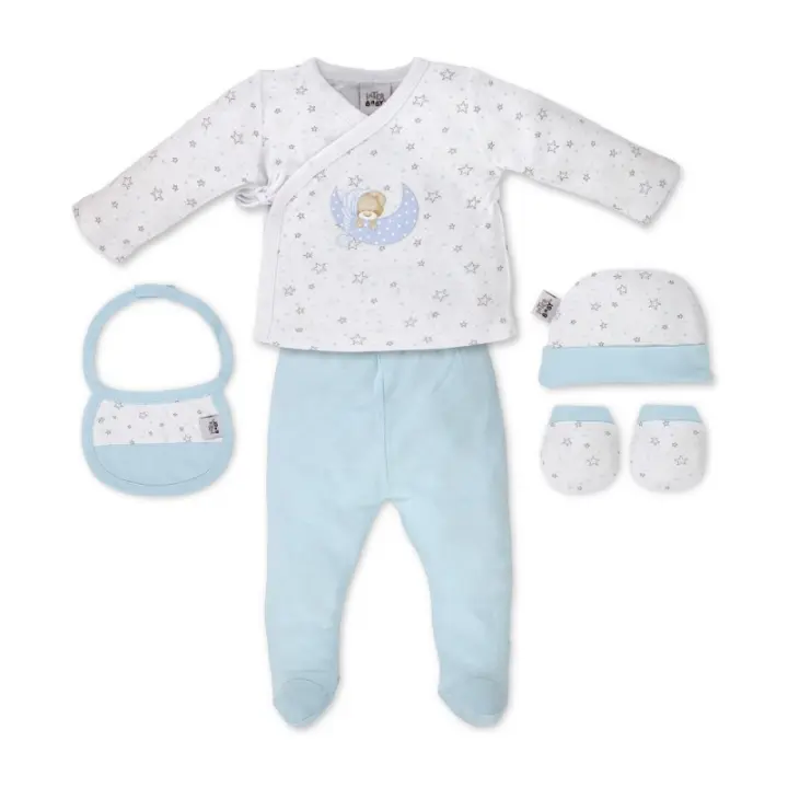 Interbaby Primera Puesta  Set Regalo 5 Piezas Ropa Bebé Sleep - 1