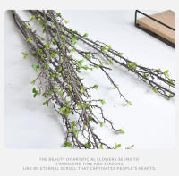 Vine Artificial De Espinas 88CM Para Decoración De Sala De Estar Hotel Casa Muerta Planta De Silicona En Café Naranja Verde Ligero Verde - details 11