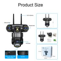 Cámara De Seguridad IP PTZ Inalámbrica 6K 12MP Trípode Exterior Con Seguimiento Automático Protección Y Vigilancia CCTV Impermeable - details 22