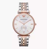 Emporio Ar mani Reloj Hombre, Movimiento de cuarzo, 40mm Caja de acero color oro rosa con correa de acero, AR1677, Tono oro rosa y tono plata - details 2