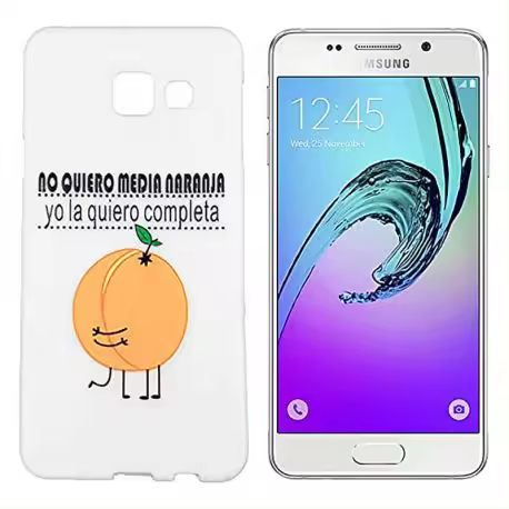 Funda con dibujo para Samsung Galaxy A3 2016 Naranja - 1
