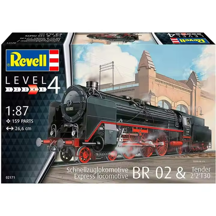 Revell 02171. 1/87 Locomotora BR 02 & Tender 2'2 T30 - 1