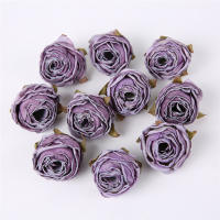 5PCS Rosas Artificiales Con Borde Quemado Decoraciones Para Bodas Y Fiestas Accesorios De Navidad Decoración De Pared Y Hogar Flores De Seda Para Aniversarios Y Baños De Muyño - details 6
