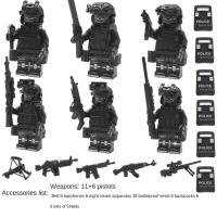 Set De 6 Personas Black Ghost Especial Polícia Mochila Montaje Militar Cinto Tático Accesorios Táticos Decoración Hogar - details 5