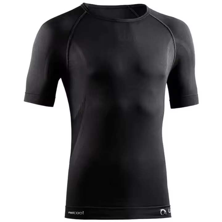 Camiseta de Manga Corta Lurbel Oxigeno para unisex en color negro - 1