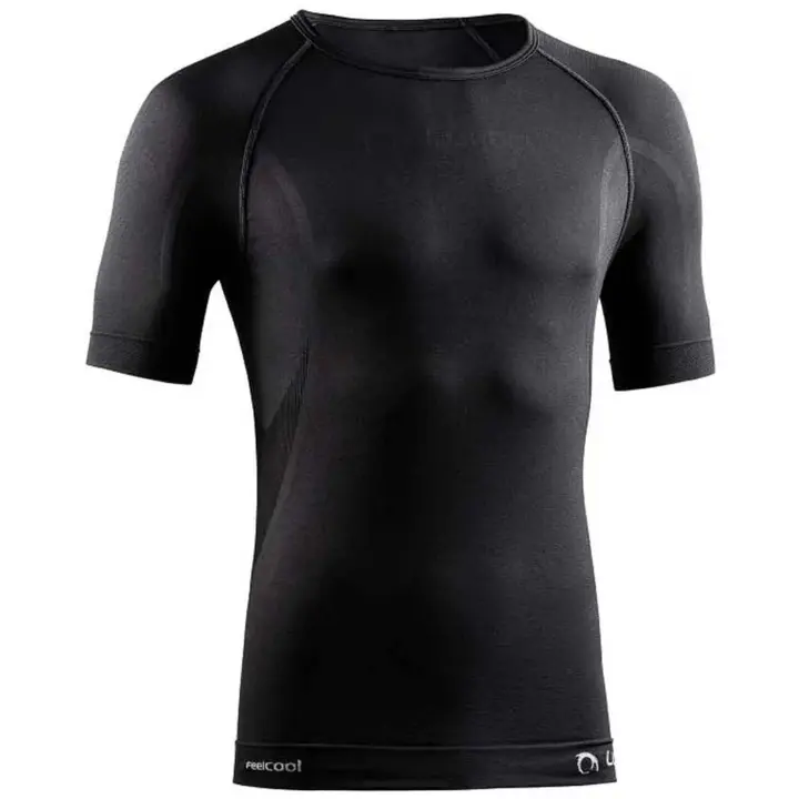 Camiseta de Manga Corta Lurbel Oxigeno para unisex en color negro - 1