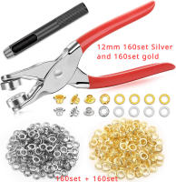 Kit De Herramientas Para Ojales Y Ganchos Metálicos 6/12mm 150/320/400 Piezas Para Manualidades Y Costura De Cuero Ropa Cinturones Sombreros - details 5