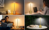 Lámpara De Mesa LED Táctil Recargable Luz Nocturna Para Escritorio Decoración De Habitación Restaurante Hotel Bar Lámpara De Lectura Sin Cable - details 12
