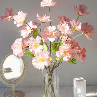 4 Cabezas De Flores Artificiales Largos Pétalos Silken Bouquet Plantas Para Bodas Fiestas Sala De Estar Decoración De Mesa Regalo - details 14