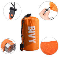 Kit De Refugio De Emergencia Para 2 Personas Bivy Tubo De Camping Saco De Dormir Térmico Manta SOS Impermeable Equipo De Supervivencia - details 3