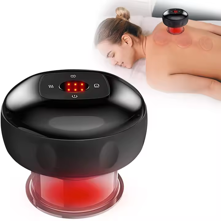 Ventosas de vacío eléctricas para masaje corporal, masajeador de terapia anticelulitis para cuerpo, Guasha eléctrico, raspado, quema de grasa, adelgazamiento - 1