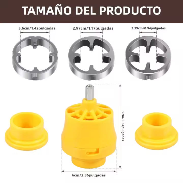 Herramienta De Hacer Tornillos PVC Para Taladro Eléctrico Kit Profesional De Hacedor De Tornillos Con 3 Herramientas De Tornillado Para Plomería - 1