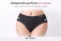 Pack 6 Bragas Mujer Sin Costuras Invisibles · Ropa Interior Microfibra Tallas Grandes STV · Lencería Seamless Corte Láser - details 2