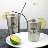 Taza De Acero Inoxidable 350ml Plata Doble Capa Para Café Té Vino Leche Cerveza Tumbler Portátil Para Viaje Vaso De Agua De Cocina - details 6