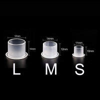 100pcs Copas De Tinta Para Tatuaje Desechables Con Base Y Cierre Portador De Pigmento Transparente Accesorio De Tatuaje Para Maquillaje Permanente - details 1